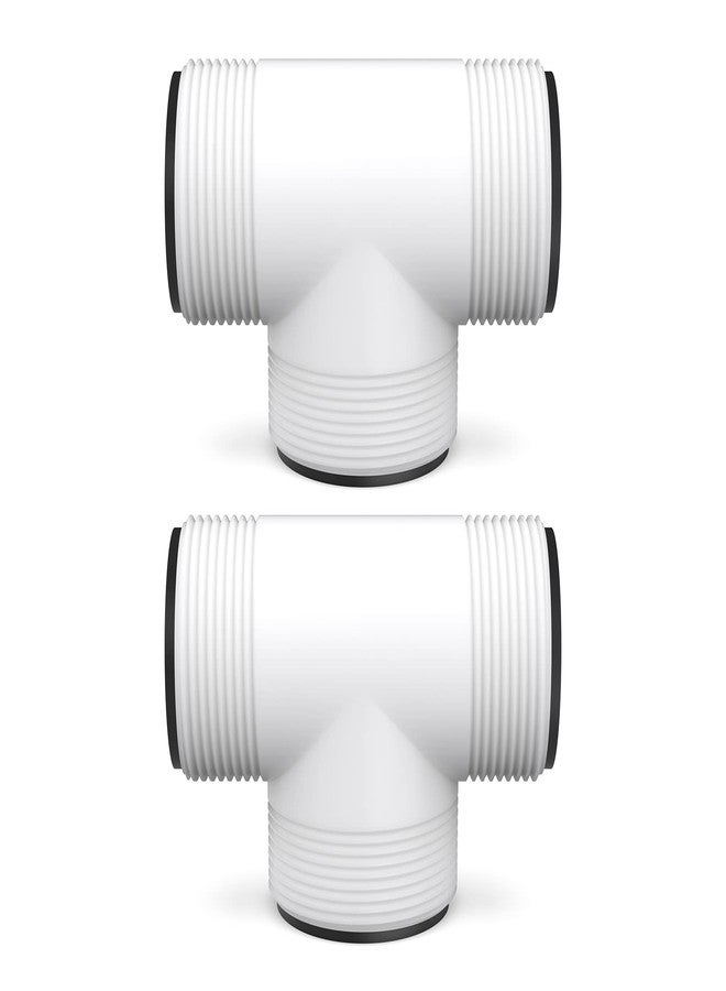 Pokin 1.5 inch Pool Hose T Connector Replacement for Intex & Coleman Above Ground Pool Hose Extender Union,Fits Filter Pumps, Chlorine Generators, Salt Systems with Threaded Hose Connections - Image 1